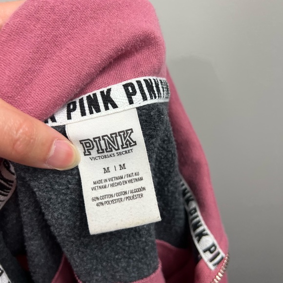 VS Pink Quarter Zip Sweater - Picture 14 of 14